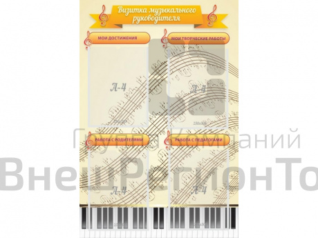 Стенд "Визитка музыкального руководителя".