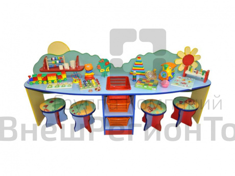 Стол 4-х местный с наполнением (дидактический).