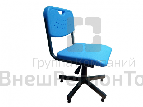 Стул ученический, полуавтоматическая регулировка роста, сиденье пластик.