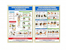 Стенды Первая медицинская помощь, 70х100 см, 5 шт.