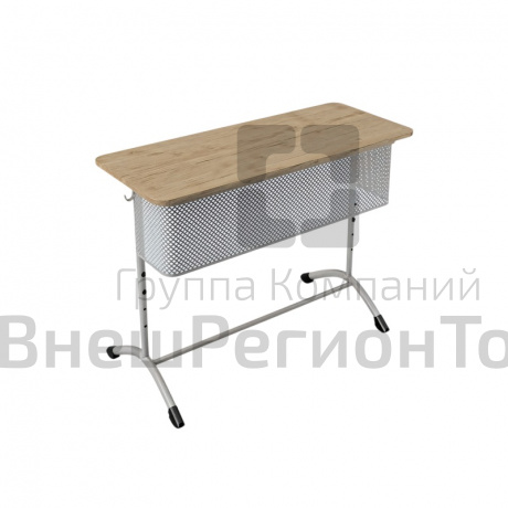 Стол ученический 2-местный "Rotondo 2М" нерегулируемый с перф.экраном.