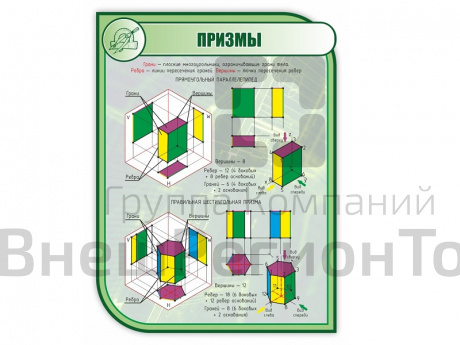 Стенд ПРИЗМЫ 1*0,75м (скругл.углы).