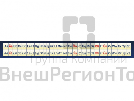 Стенд Немецкий алфавит.