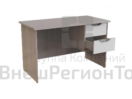 Стол письменный однотумбовый с двумя ящиками (ЛДСП 16 мм, рег.опоры).