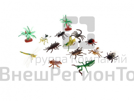 Игровой набор с насекомыми, 12 шт.