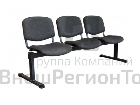 Секция стульев 3-х местная (сиденье и спинка мягкие).