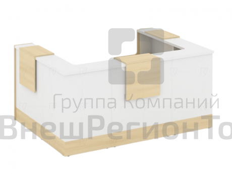 Кафедра для выдачи книг Style вариант №2, Акация Лорка/Белый.