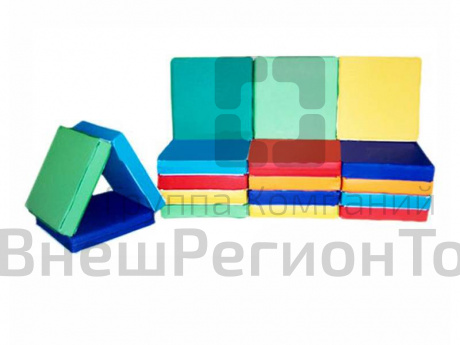 Мат-трансформер с молниями, 60х60х10 см.