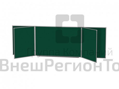 Пятиэлементная магнитно-меловая доска 100х300.