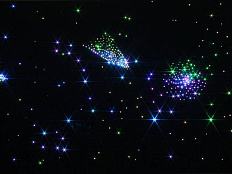 Световой ковер фибероптический настенный, 2000х1000 мм