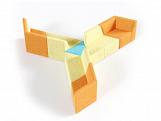 Мебель для холла Оригами, вариант 18 (7 элементов)