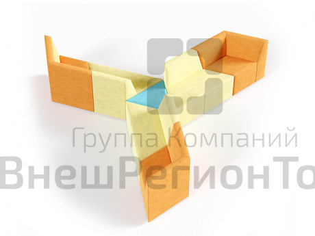 Мебель для холла Оригами, вариант 18 (7 элементов).
