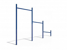 Турник тройной разноуровневый для подтягивания и отжиманий