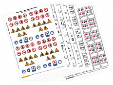 Набор этикеток самоклеющихся (общий)