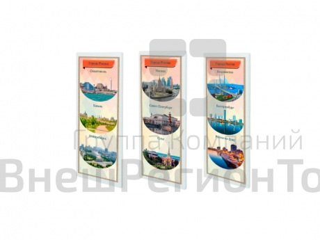 Патриотический информационный стенд «Города России».