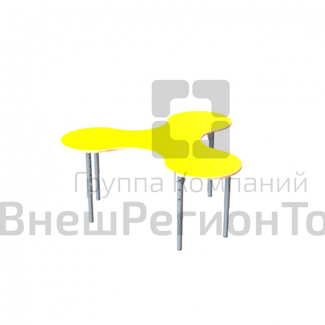 Стол ученический Трансформер "Puzzle" жёлтый.