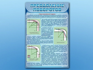 Комплект стендов по ПДД Преодоление поворотов 3 шт.