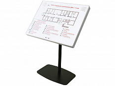 Тактильно-звуковая мнемосхема в комплекте с наклонной стойкой вариант 2