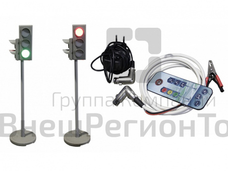 Электрифицированная модель транспортного и пешеходного светофоров с «Виртуальным учителем».