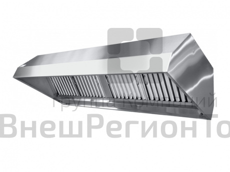 Зонт вентиляционный островной, 225х90х45(50) см.