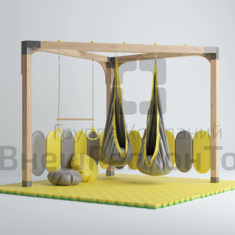 Угловой спортивно-игровой комплекс «Сенсорум» (для сенсомоторной интеграции и нейрокоррекции).