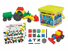 Конструктор Машины Экстра Morphun Junior Xtra Vehicles (10 моделей, 251 деталь) 4+