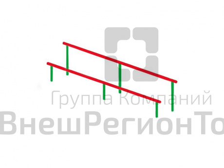 Брусья разновысокие.