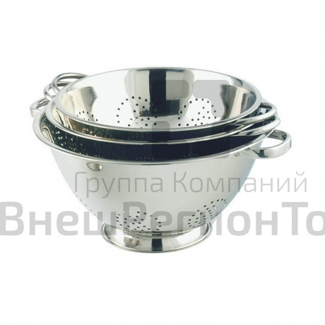 Дуршлаг на подставке с двумя ручками.