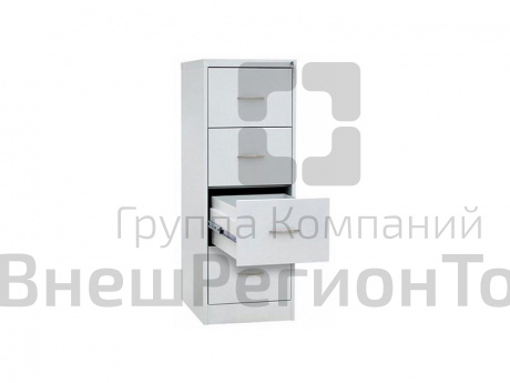 Шкаф картотечный 4 ящика (А4) с ручкой h1350 мм.