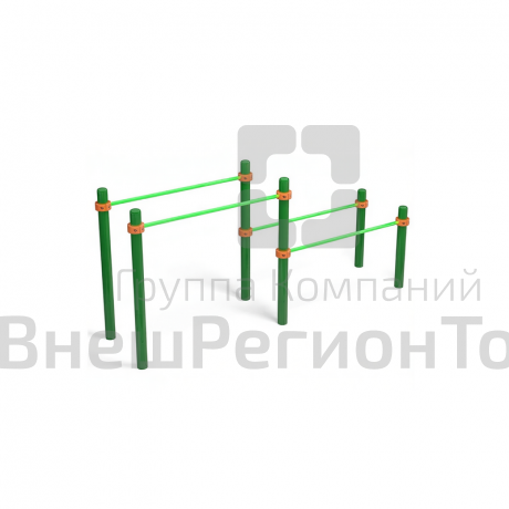 Брусья двойные разноуровневые.