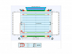 Комплект разметки поля соревновательный 20х25 м (с крепежом)
