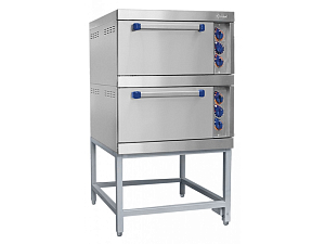 Духовка электр. на 2 секции, 6 противней из нерж.ст. р.530x470x30 мм