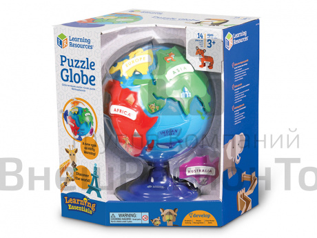 Глобус-пазл объемный.