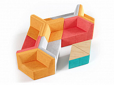 Мебель для холла Оригами, вариант 17 (11 элементов)