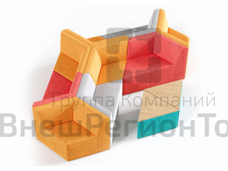 Мебель для холла Оригами, вариант 17 (11 элементов).