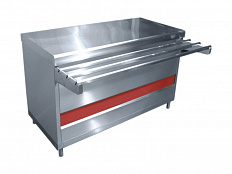 Прилавок тепловой Аста, без полок, L1500 мм