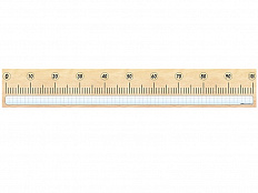 Панно (демонстрационное) магнитномаркерное "Демонстрационная числовая линейка с делениями от 0 до 10