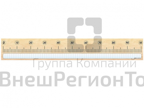 Панно (демонстрационное) магнитномаркерное "Демонстрационная числовая линейка с делениями от 0 до 10.