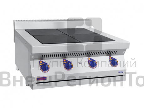 Плита электрическая настольная, нерж.ст., 4 конфорки, 80х76х48 см.