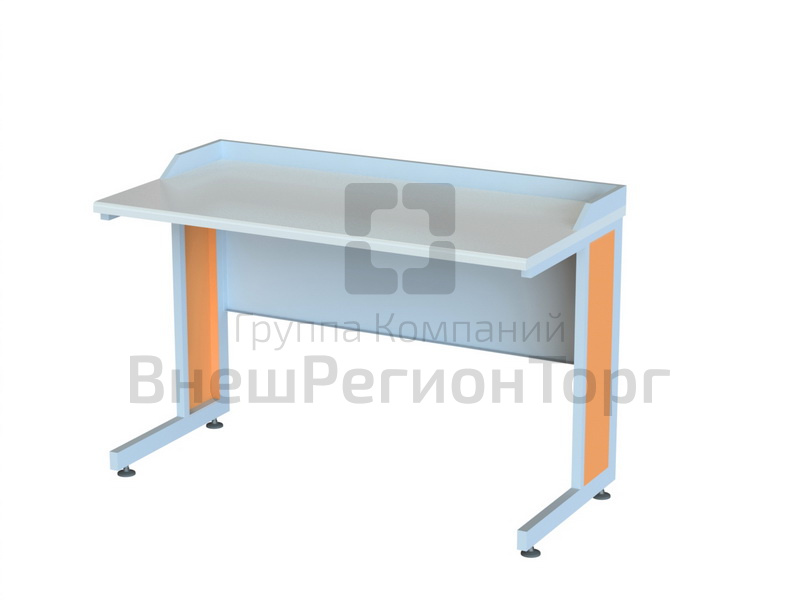 Стол лабораторный ученический c бортиком, 1200х600х750.