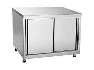 Островной стол-тумба купе нерж. 1000×600×900 мм