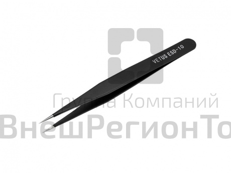 Пинцет для SMD компонентов прямой ESD-10.