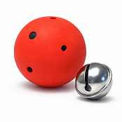 Мини-мяч для игры в голбол звенящий, диаметр 6,5 см