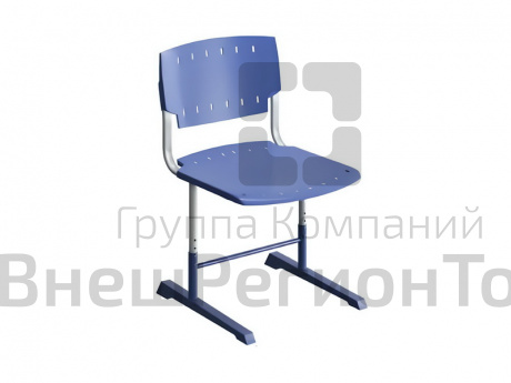 Стул ученический "ЧБ" регулируемый гр.3-5,  гр.4-6 пластик.