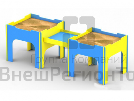 Песочница двойная для детей с ограниченными возможностями.