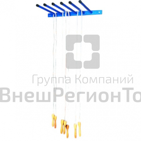 Держатель для скакалок настенны, 6 кронштейнов.