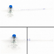 Бюретка с краном, резьбовым уплотнением