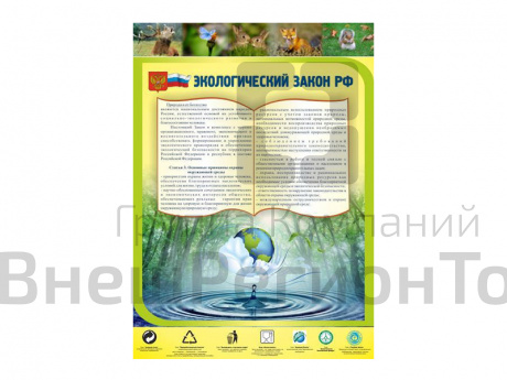 Стенд Экологический закон РФ.