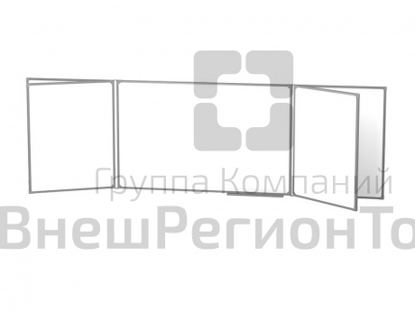 Пятиэлементная магнитно-маркерная доска 100х400.