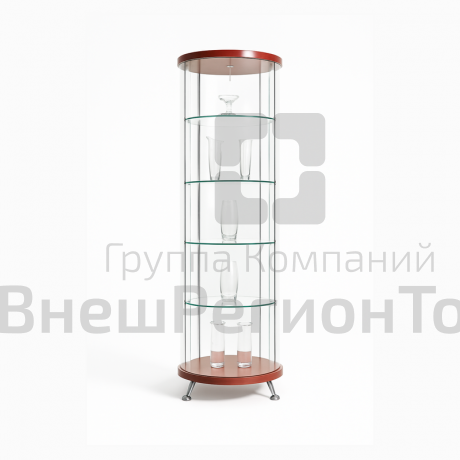 Витрина круглая.